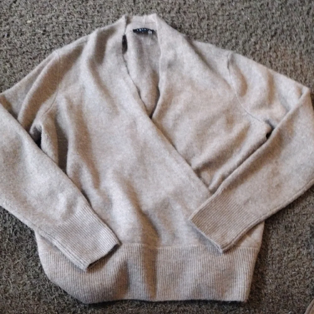 Chic Beige Cowl Neck Sweater